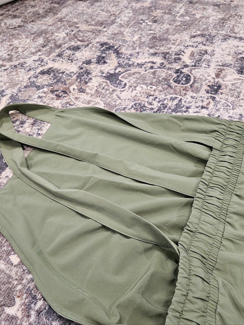 Albion Womens TALL L JUMPSUIT OVERALLS OLIVE GREEN FUN OUTDOOR - Picture 6 of 11